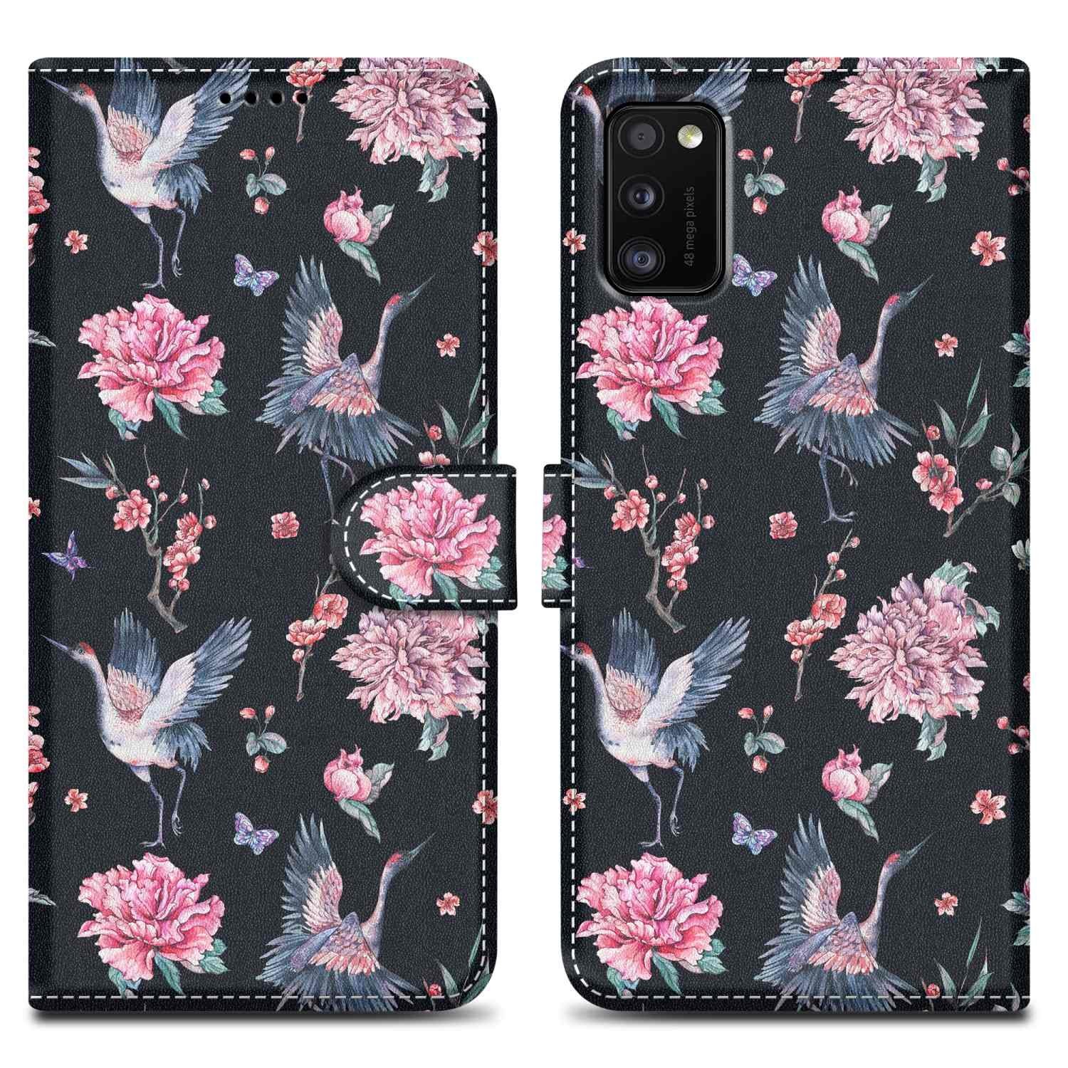 Cadorabo Handyhülle »Book Print«, Hülle für Samsung Galaxy A41